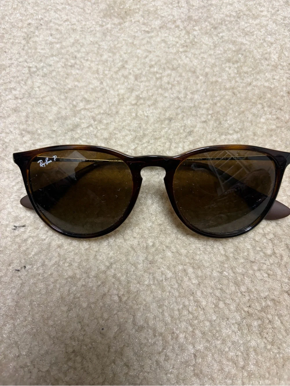 Ray-Ban Women’s Tortoiseshell Frame Sunglasses with Brown Lenses